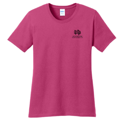 Stateline Draft Club – Ladies Cotton Short Sleeve Shirt – Sangria product image