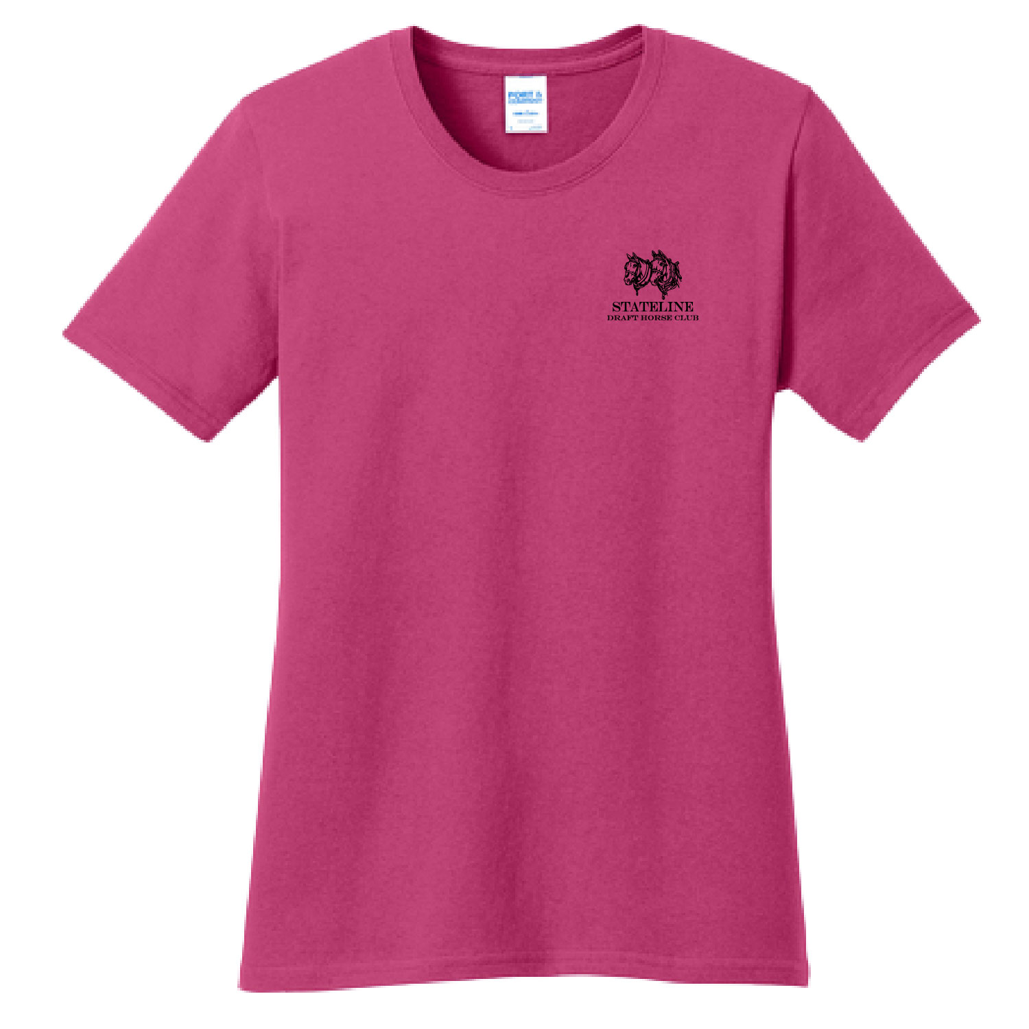 Stateline Draft Club – Ladies Cotton Short Sleeve Shirt – Sangria product image