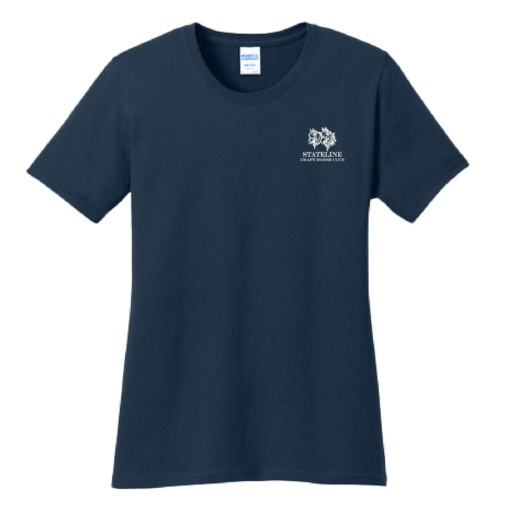 Stateline Draft Club - Ladies Cotton Short Sleeve Shirt - Navy