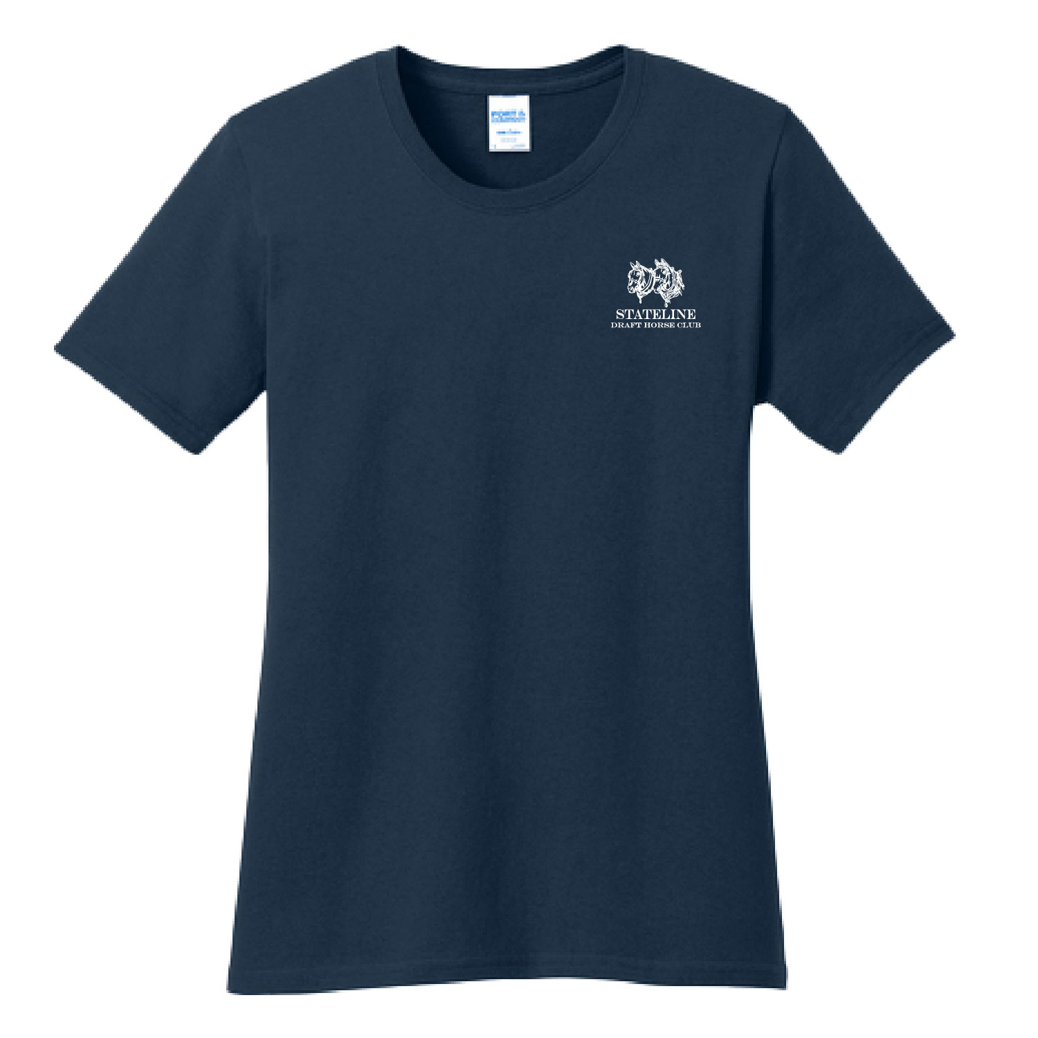 Stateline Draft Club – Ladies Cotton Short Sleeve Shirt – Navy product image