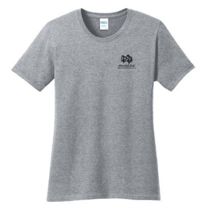 Stateline Draft Club – Ladies Cotton Short Sleeve Shirt – Athletic Heather product image