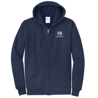 Stateline Draft Club – Fleece Full-Zip Hooded Sweatshirt – Navy product image