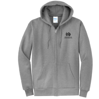 Stateline Draft Club – Fleece Full-Zip Hooded Sweatshirt – Athletic Heather product image