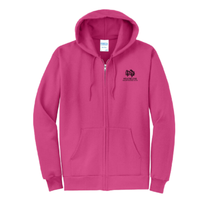 Stateline Draft Club – Fleece Full-Zip Hooded Sweatshirt – Sangria product image