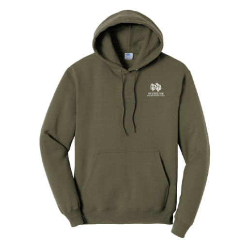 Stateline Draft Club - Fleece Pullover Hooded Sweatshirt - Olive Drab