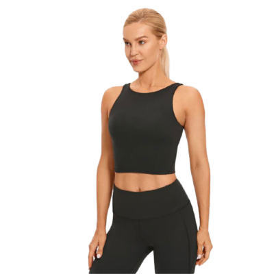 BLANK Activewear- Butterluxe High Neck Bra U Back – Black product image