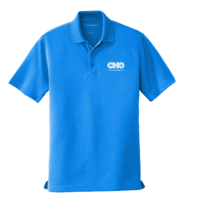 CHQ Chamber Online Store Merch – Unisex UV Micro-Mesh Polo – Coastal Blue product image