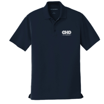 CHQ Chamber Online Store Merch – Unisex UV Micro-Mesh Polo – River Blue Navy product image