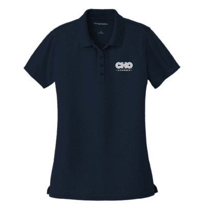 CHQ Chamber Online Store Merch – Women’s Dry Zone UV Micro-Mesh Polo – River Blue Navy product image