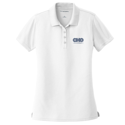 CHQ Chamber Online Store Merch – Women’s Dry Zone UV Micro-Mesh Polo – White product image
