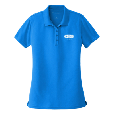 CHQ Chamber Online Store Merch – Women’s Dry Zone UV Micro-Mesh Polo – Coastal Blue product image
