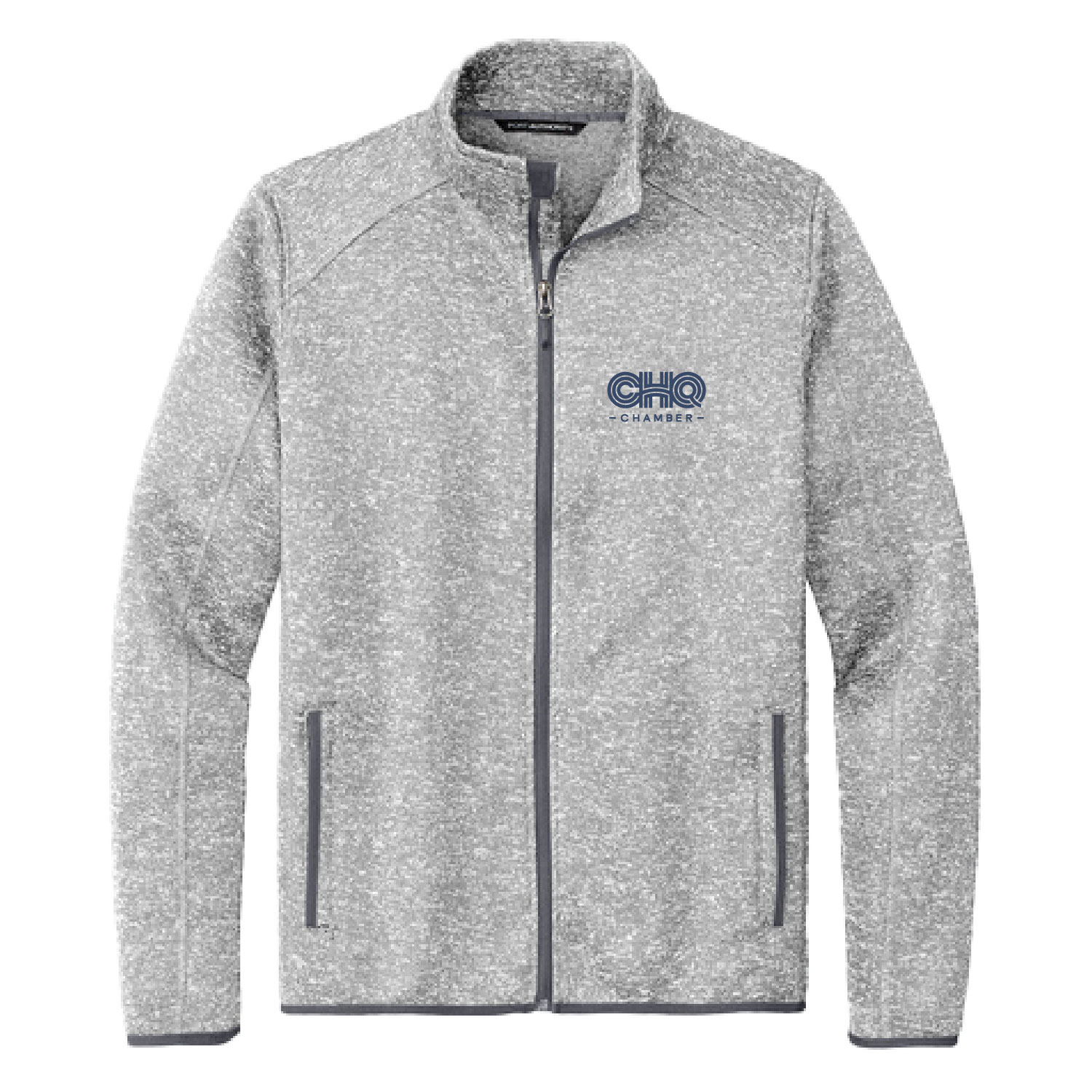 CHQ Chamber Online Store Merch -Sweater Fleece Jacket Unisex – Grey Heather product image