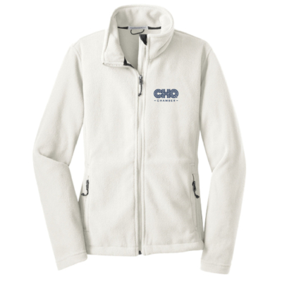 CHQ Chamber Online Store Merch -Women’s Value Fleece Jacket – White product image