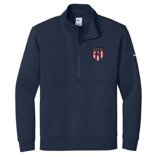 NYSCSO Swim Officials -Nike Cotton Fleece 1/2 Zip - Embroidered - Navy
