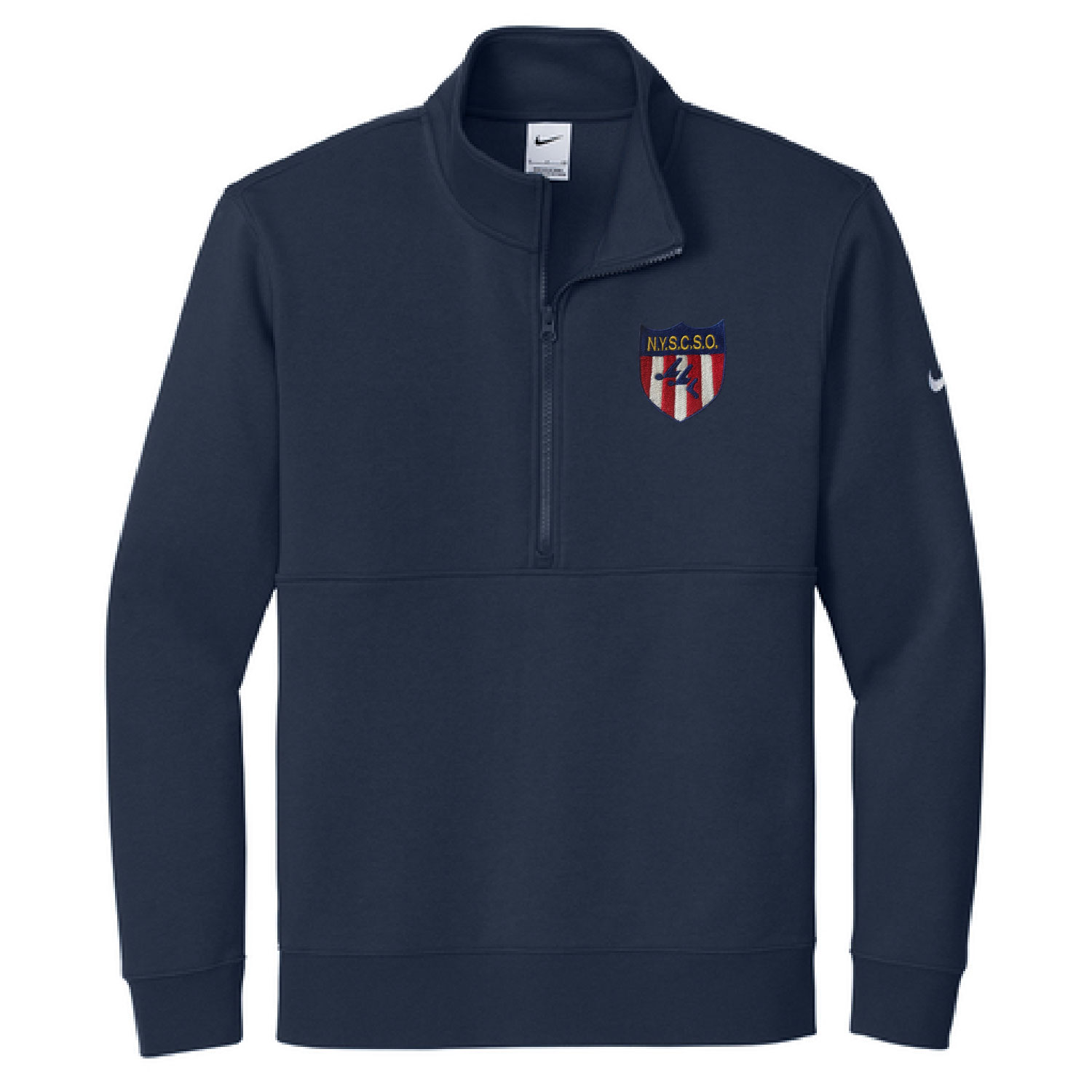 NYSCSO Swim Officials -Nike Cotton Fleece 1/2 Zip – Embroidered – Navy product image