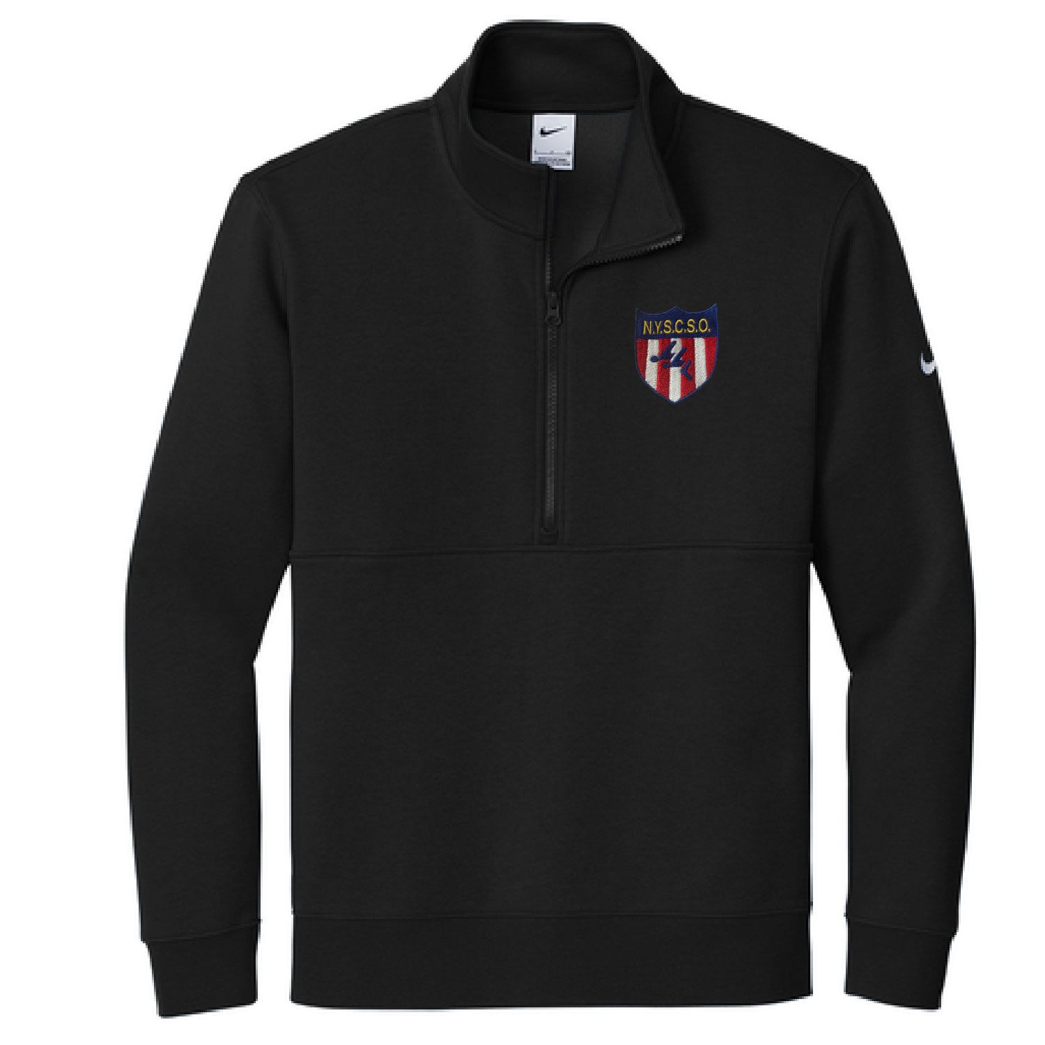 NYSCSO Swim Officials -Nike Cotton Fleece 1/2 Zip – Embroidered – Black product image