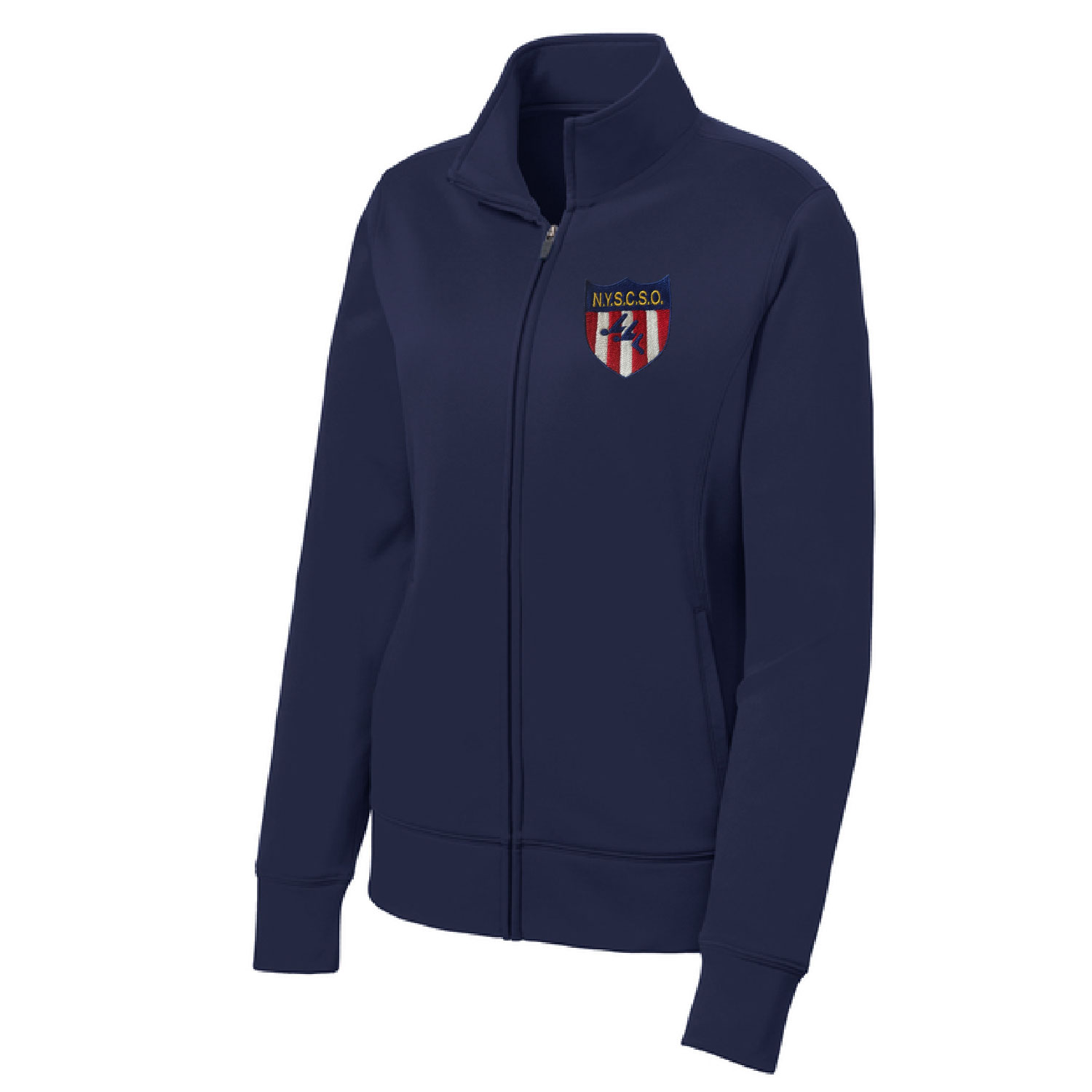 NYSCSO Swim Officials – Ladies Sport Tek Poly Full Zip – Embroidered – Navy product image