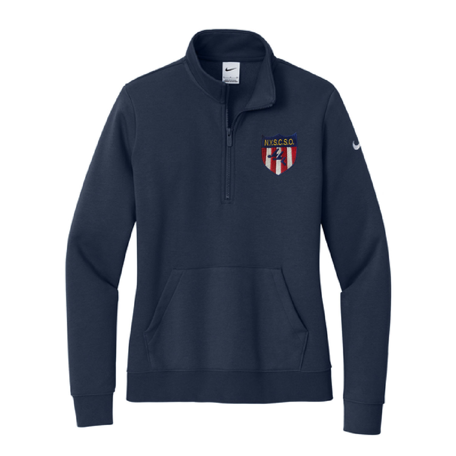 NYSCSO Swim Officials -Ladies Nike Cotton Fleece 1/2 Zip – Embroidered – Navy product image