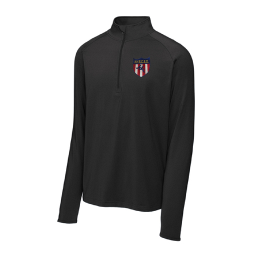 NYSCSO Swim Officials - Sport Tek Poly/Spandex Quarter Zip - Black