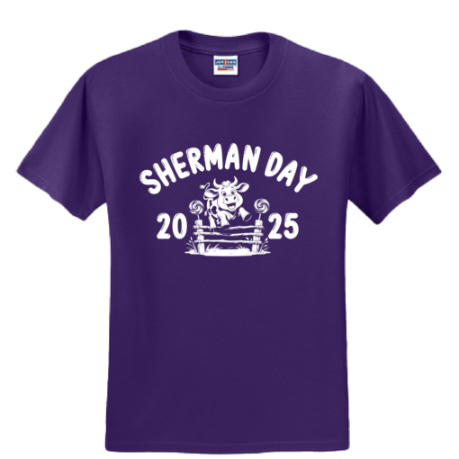 Sherman Day 2025 - Cotton Short Sleeve Shirt - Purple