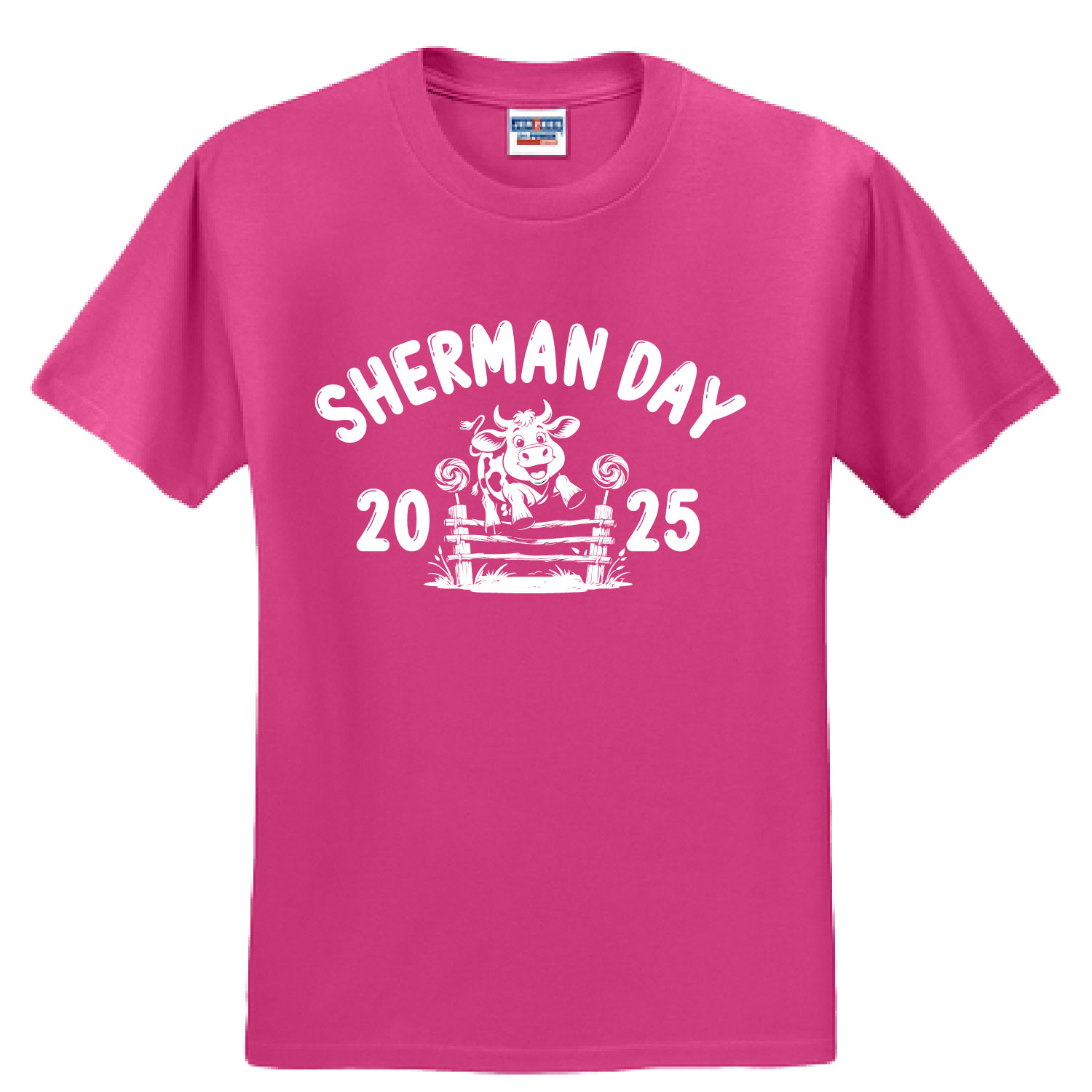 Sherman Day 2025 – Cotton Short Sleeve Shirt – Cyber Pink product image