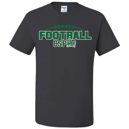 CSP Football - Cotton Short Sleeve Shirt - Charcoal - Image 2