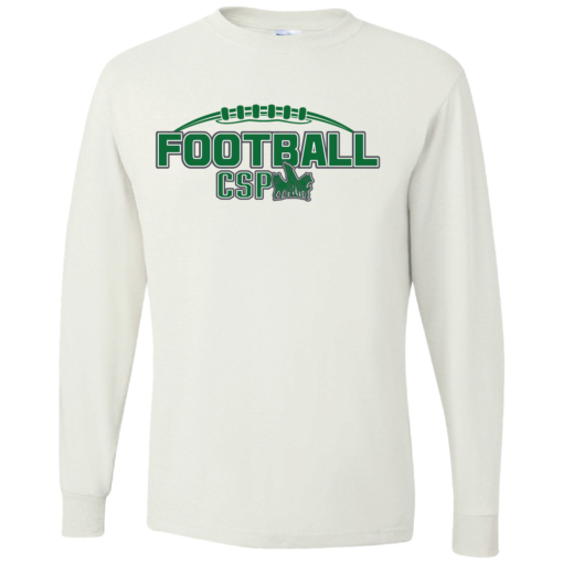 CSP Football - Cotton Long Sleeve Shirt - White - Image 2