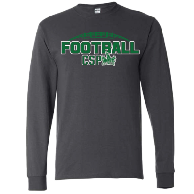 CSP Football - Cotton Long Sleeve Shirt - Charcoal