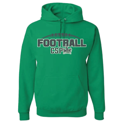 CSP Football – Cotton Hooded Sweatshirt – Kelly product image