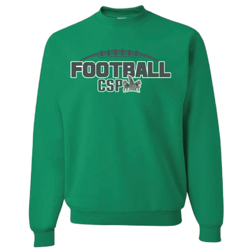 CSP Football - Cotton Crewneck Sweatshirt - Kelly - Image 2