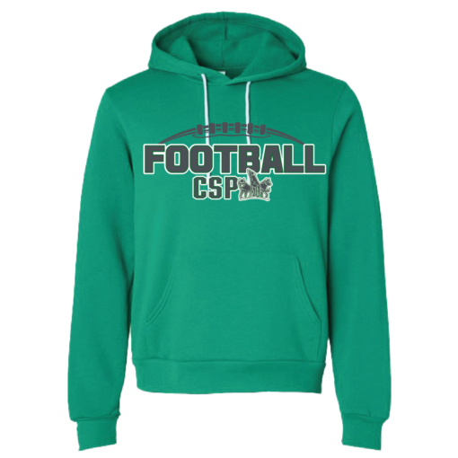 CSP Football - Bella Ringspun Cotton Sweatshirt - Kelly - Image 2