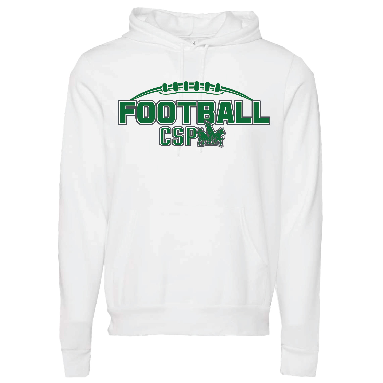 CSP Football – Bella Ringspun Cotton Sweatshirt – White product image
