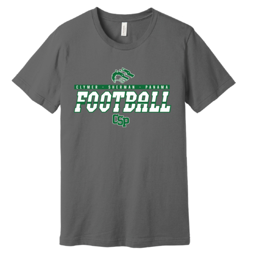 CSP Football - Bella Ringspun Short Sleeve Shirt - Ashphalt