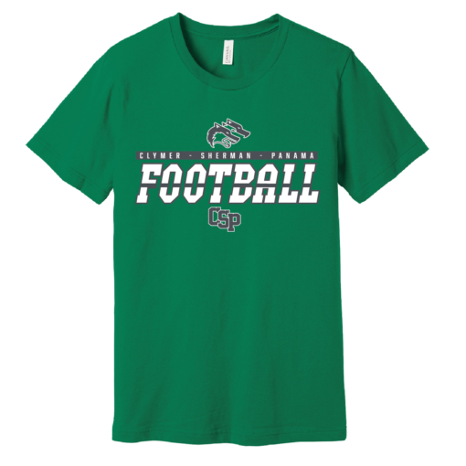 CSP Football - Bella Ringspun Short Sleeve Shirt - Kelly - Image 2