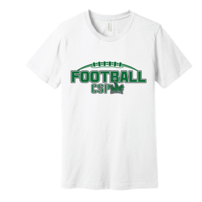 CSP Football – Bella Ringspun Short Sleeve Shirt – White product image