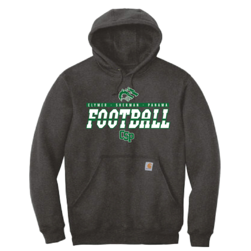 CSP Football - Carhartt Midweight Hooded Sweatshirt - Carbon Heather