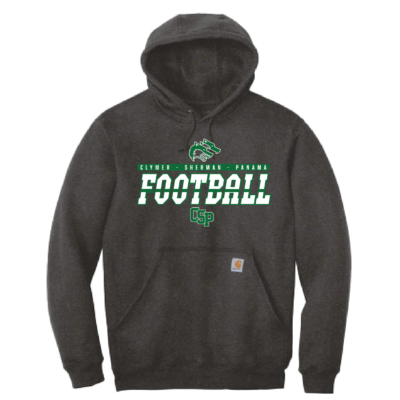CSP Football – Carhartt Midweight Hooded Sweatshirt – Carbon Heather product image