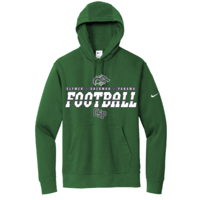 CSP Football - Nike Club Cotton Hooded Sweatshirt - Gorge Green