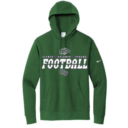 CSP Football - Nike Club Cotton Hooded Sweatshirt - Gorge Green