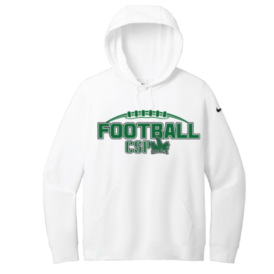 CSP Football - Ladies Nike Club Cotton Hooded Sweatshirt - White