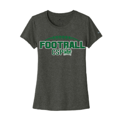 CSP Football - Ladies Nike Legend Short Sleeve Shirt - Dark Gray