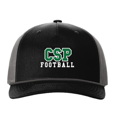 CSP Football - Richardson Rope Cap - Charcoal / Black - EMBROIDERED