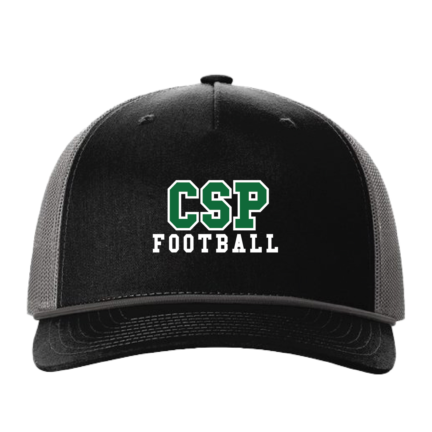 CSP Football – Richardson Rope Cap – Charcoal / Black – EMBROIDERED product image