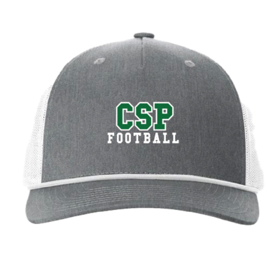 CSP Football - Richardson Rope Cap - Heather Gray / White EMBROIDERED