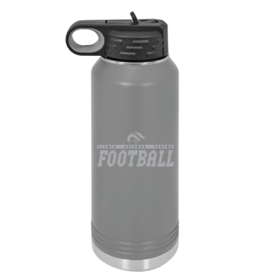 CSP Football – Dark Grey 32oz Water Bottle-Engraved product image