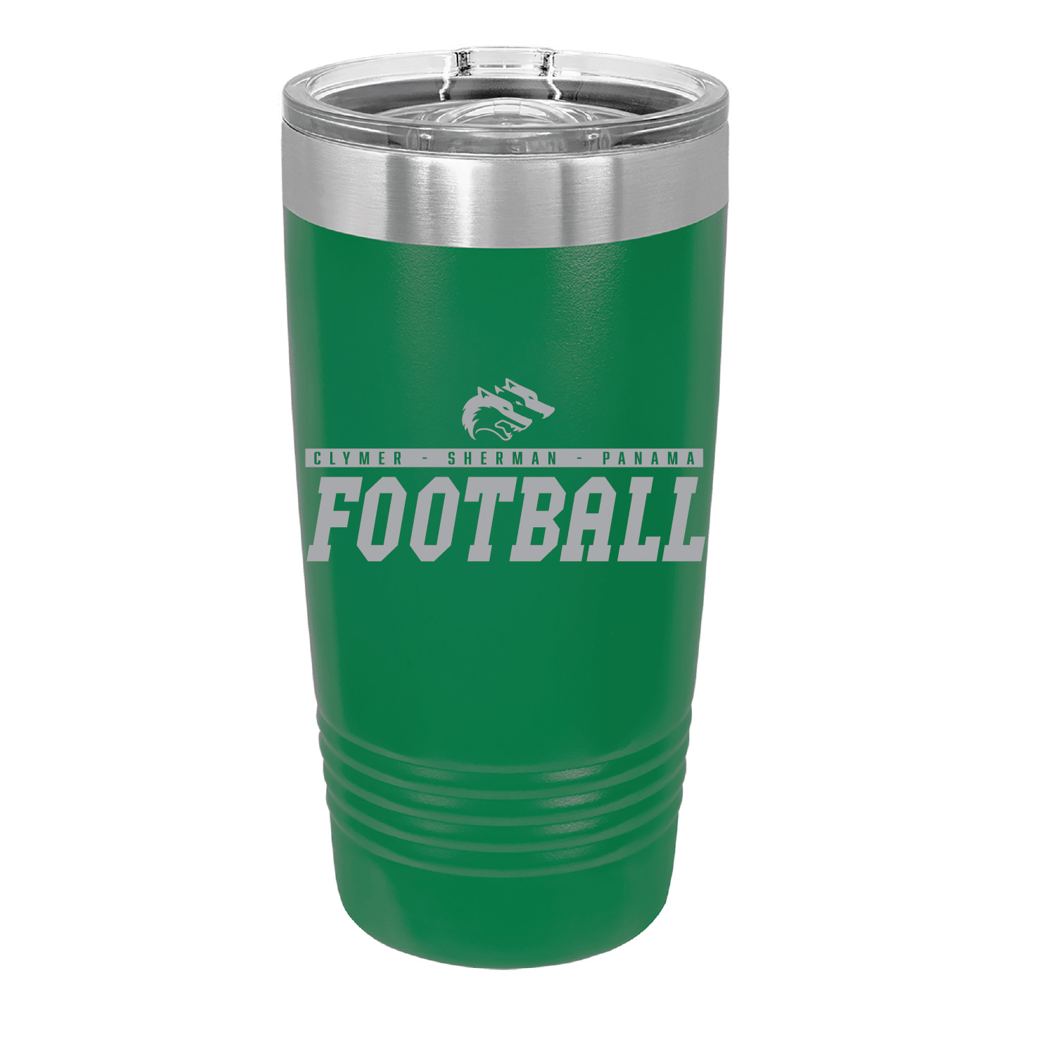 CSP Football – Green 20 oz Tumbler-Engraved product image