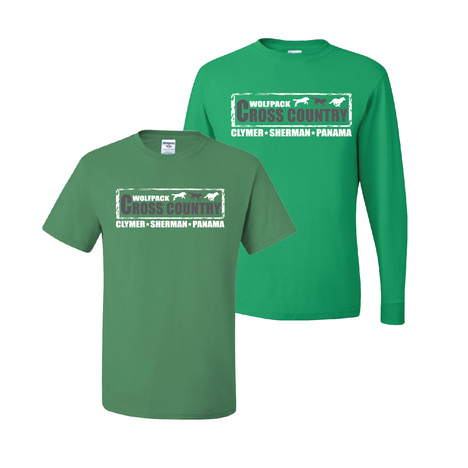 CSP Cross Country – TEAM SHIRTS ONLY – Cotton Long and Short Sleeve – Kelly Green product image