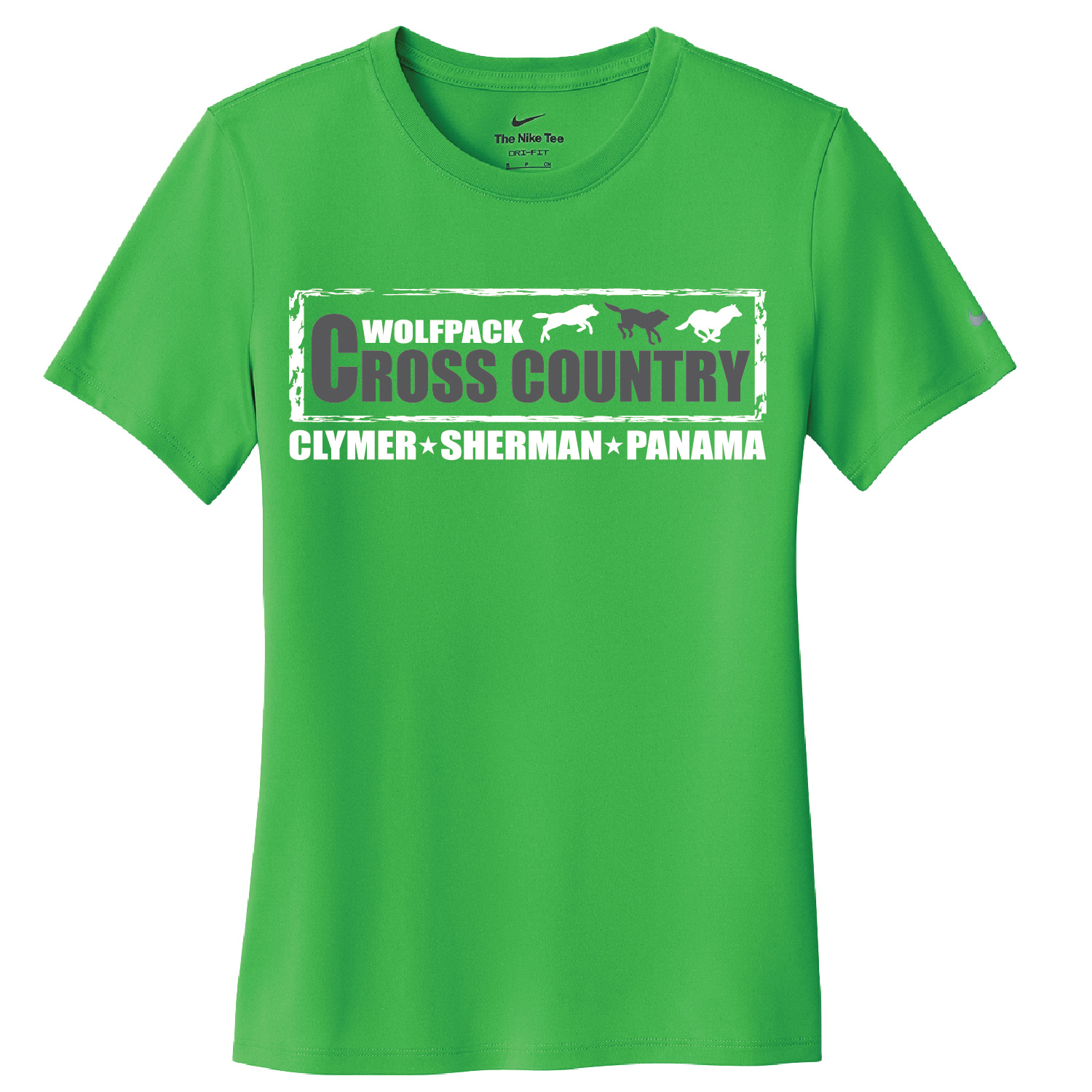 CSP Cross Country – Ladies Nike Legend Short Sleeve Shirt – Apple Green product image
