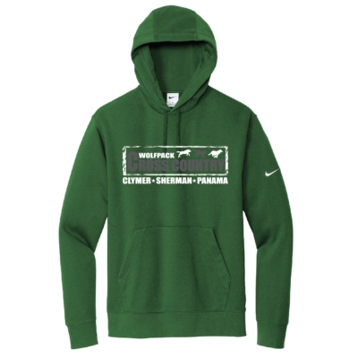 CSP Cross Country – Nike Club Fleece Sleeve Swoosh Pullover Hoodie – Gorge Green product image