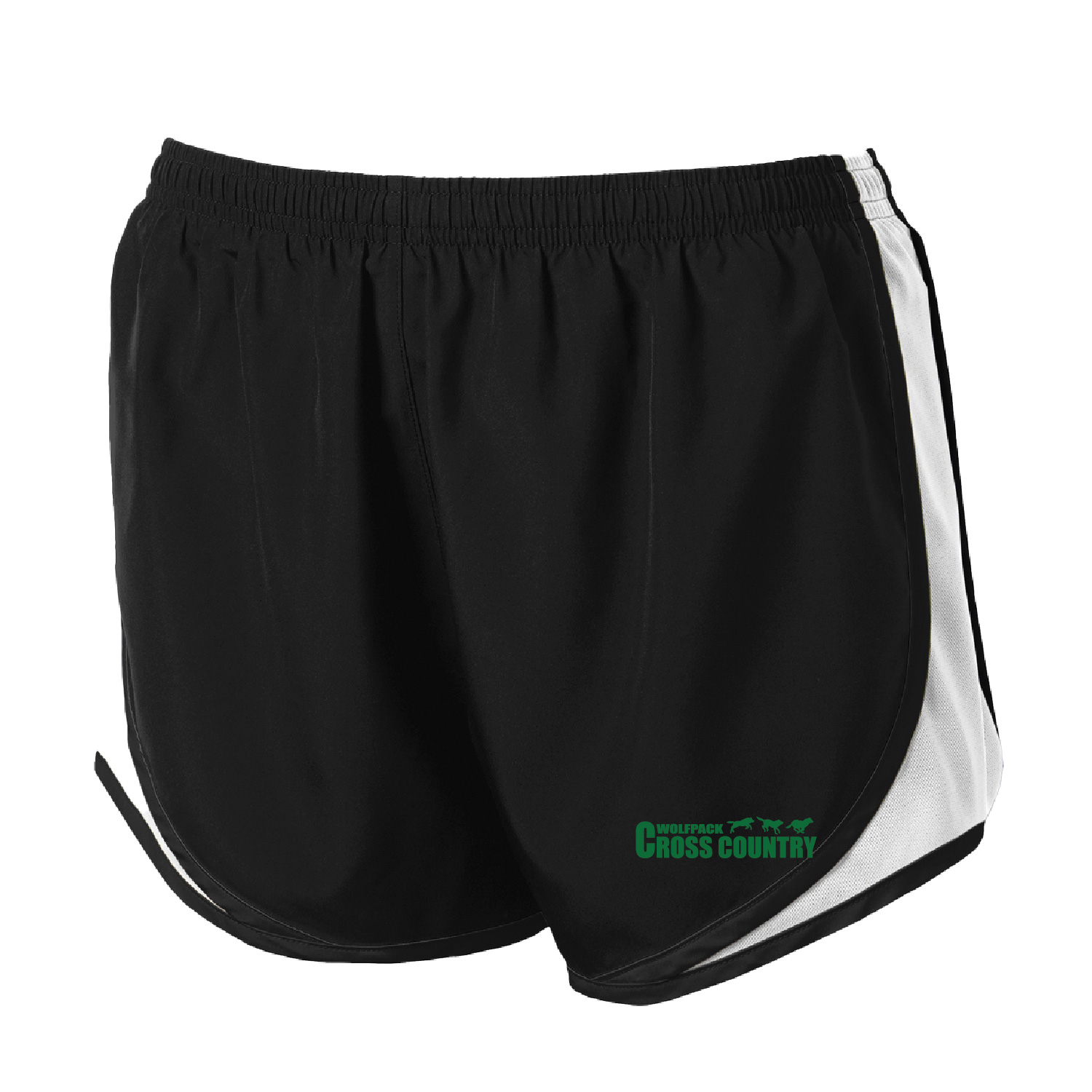 CSP Cross Country – 3″ Ladies Shorts – Black and White product image